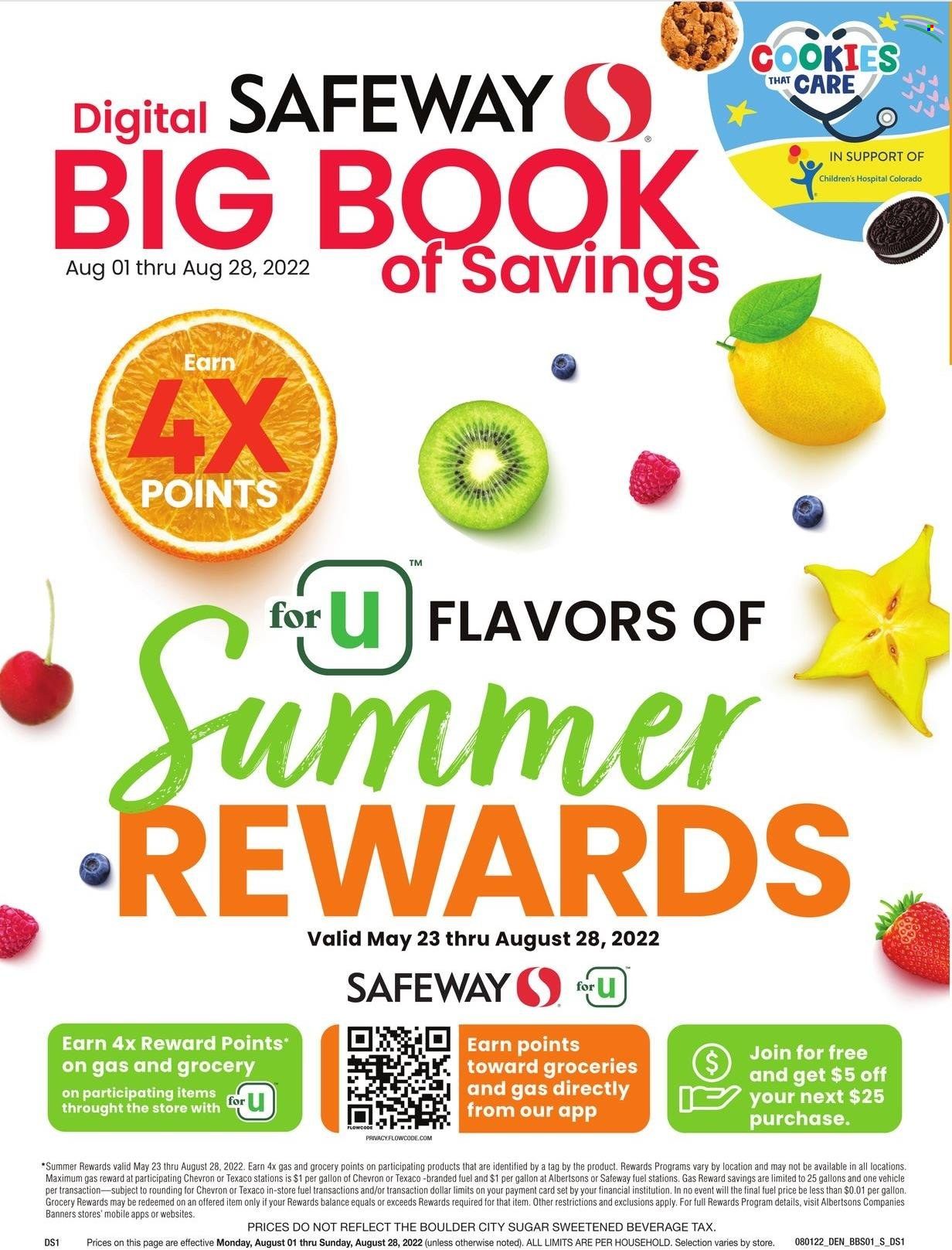 Safeway (SD) Weekly Ad Flyer Specials August 1 to August 28, 2022