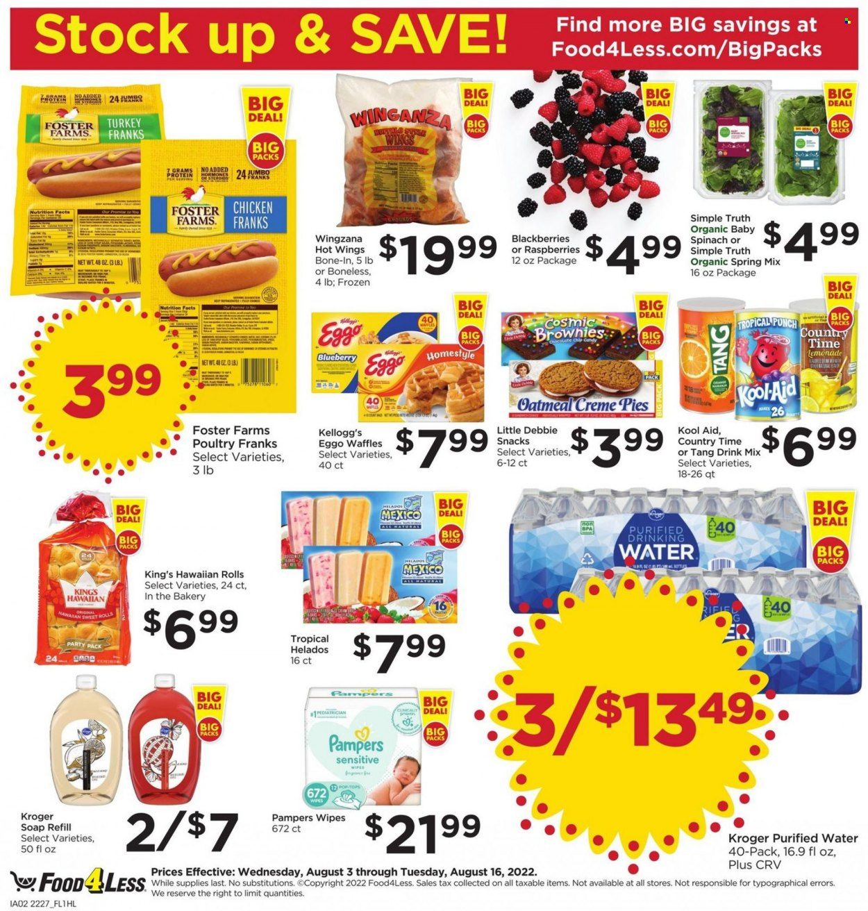 Food 4 Less (CA) Weekly Ad Flyer Specials August 3 to August 9, 2022