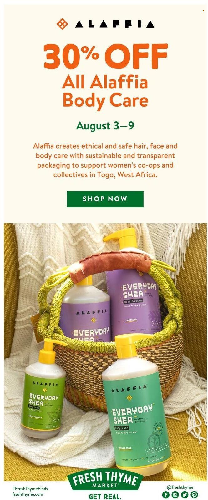 Fresh Thyme Weekly Ad Flyer Specials August 3 to August 9, 2022