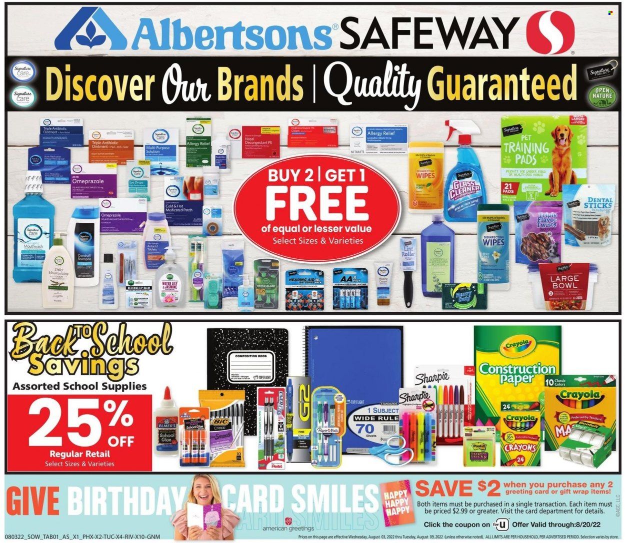 Safeway (AZ, CO, ID, MT, NE, NM) Weekly Ad Flyer Specials August 3 to August 9, 2022