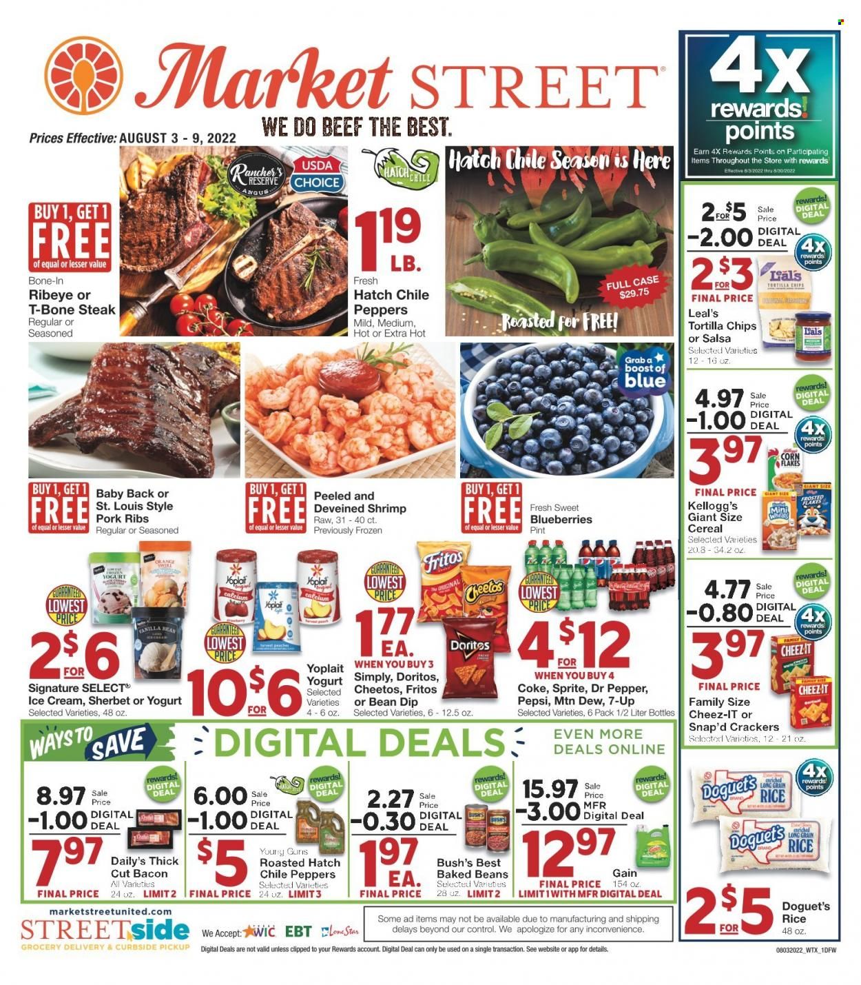 Market Street (NM, TX) Weekly Ad Flyer Specials August 3 to August 9, 2022