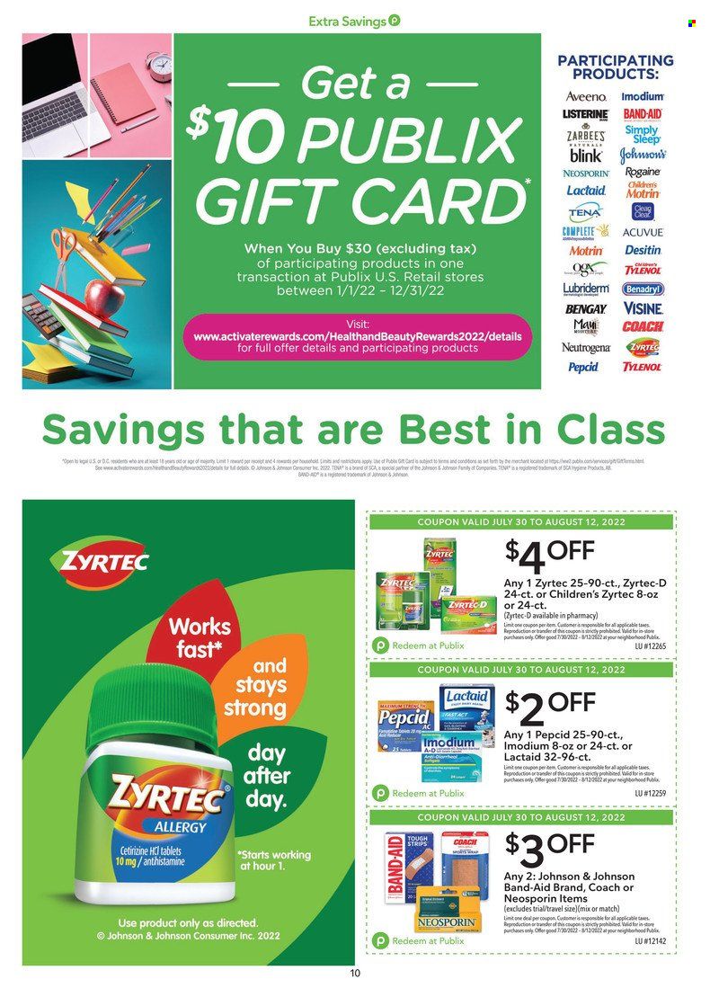 Publix (AL, FL, GA, NC, SC, TN) Weekly Ad Flyer Specials July 30 to August 12, 2022