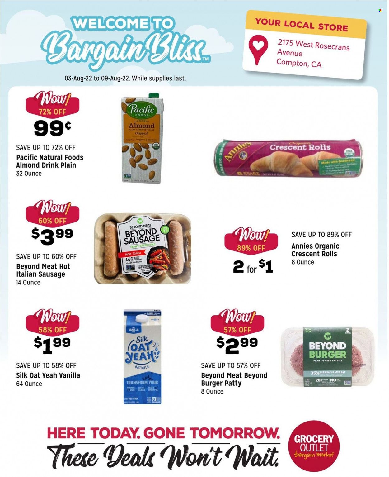 Grocery Outlet (CA, ID, OR, PA, WA) Weekly Ad Flyer Specials August 3 to August 9, 2022