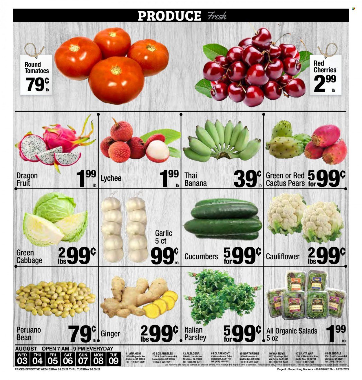 Super King Markets (CA) Weekly Ad Flyer Specials August 3 to August 9, 2022
