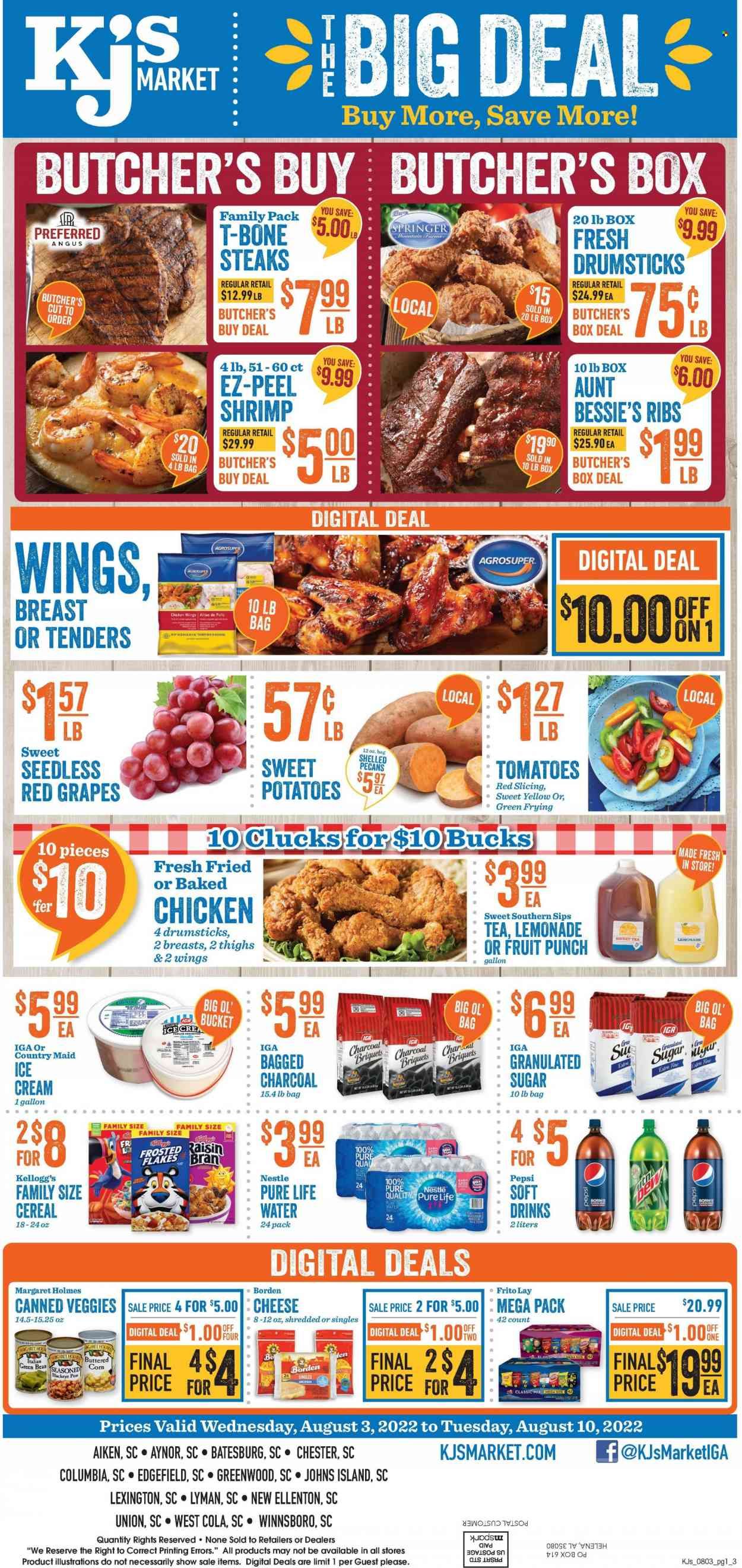 KJ´s Market (GA, SC) Weekly Ad Flyer August 3 to August 10