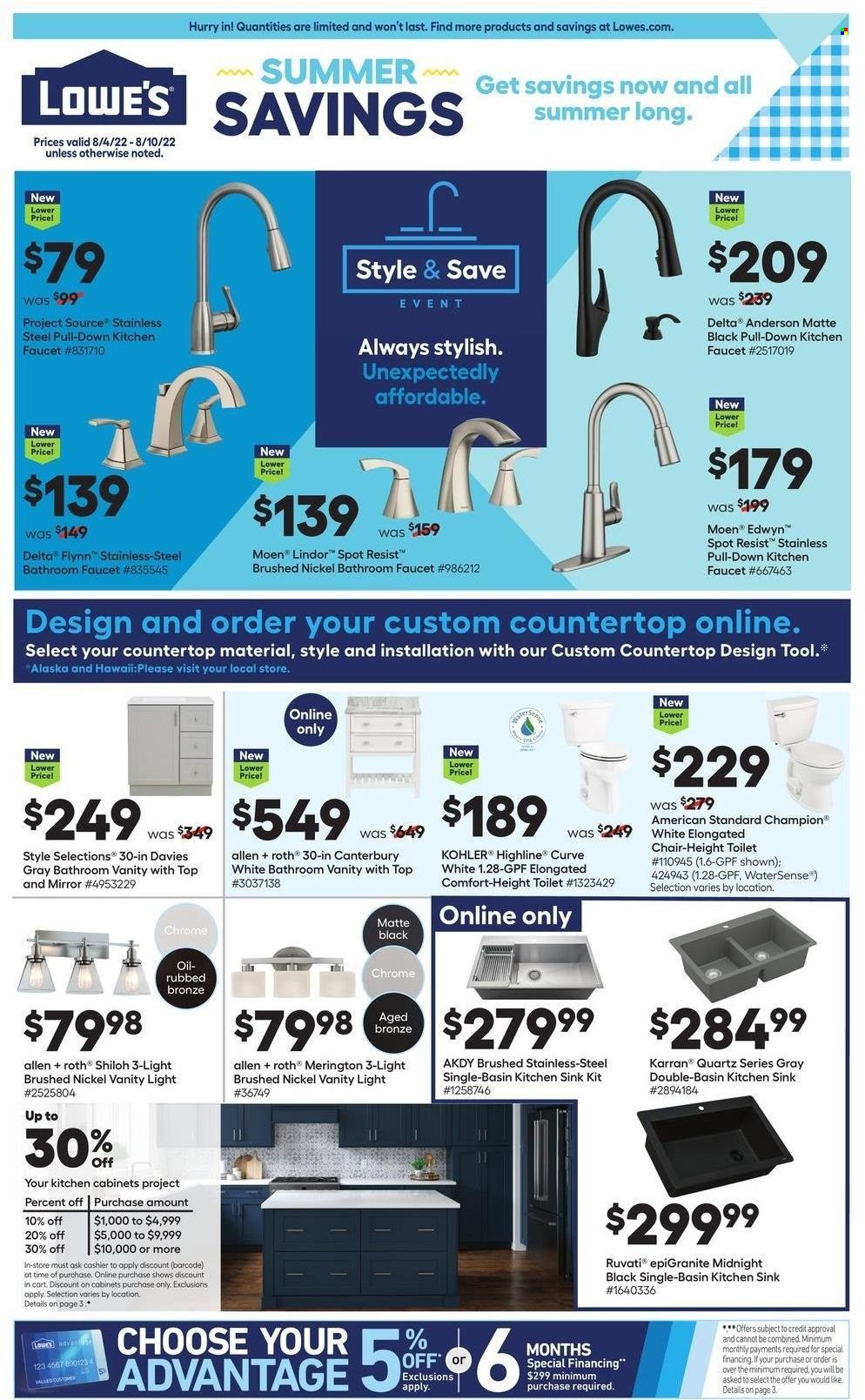 Lowe's Weekly Ad Flyer August 3 to August 10