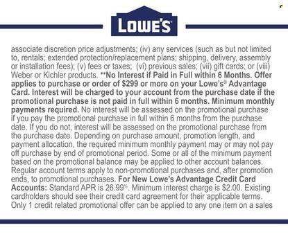 Lowe's Weekly Ad Flyer August 3 to August 10