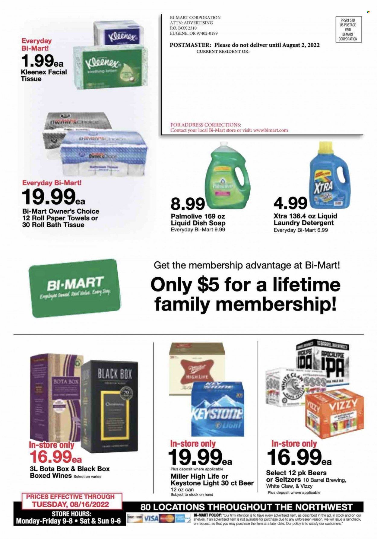 Bi-Mart (ID, OR, WA) Weekly Ad Flyer Specials August 2 to August 16, 2022