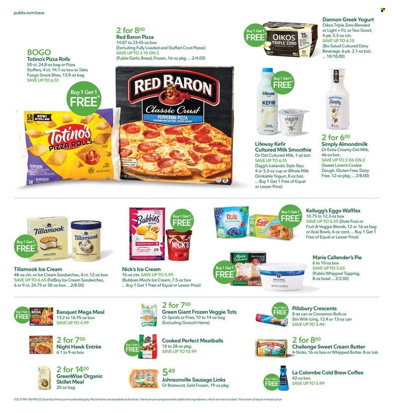 Publix (AL, FL, GA, NC, SC, TN) Weekly Ad Flyer Specials August 4 to August 10, 2022