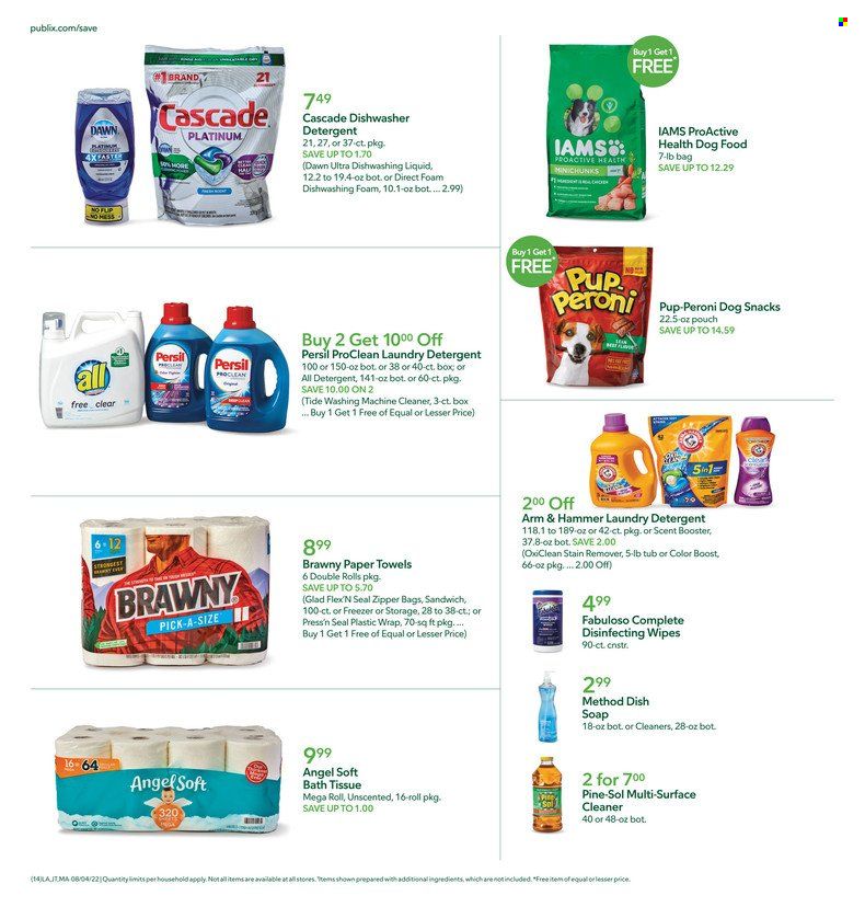 Publix (AL, FL, GA, NC, SC, TN) Weekly Ad Flyer Specials August 4 to August 10, 2022