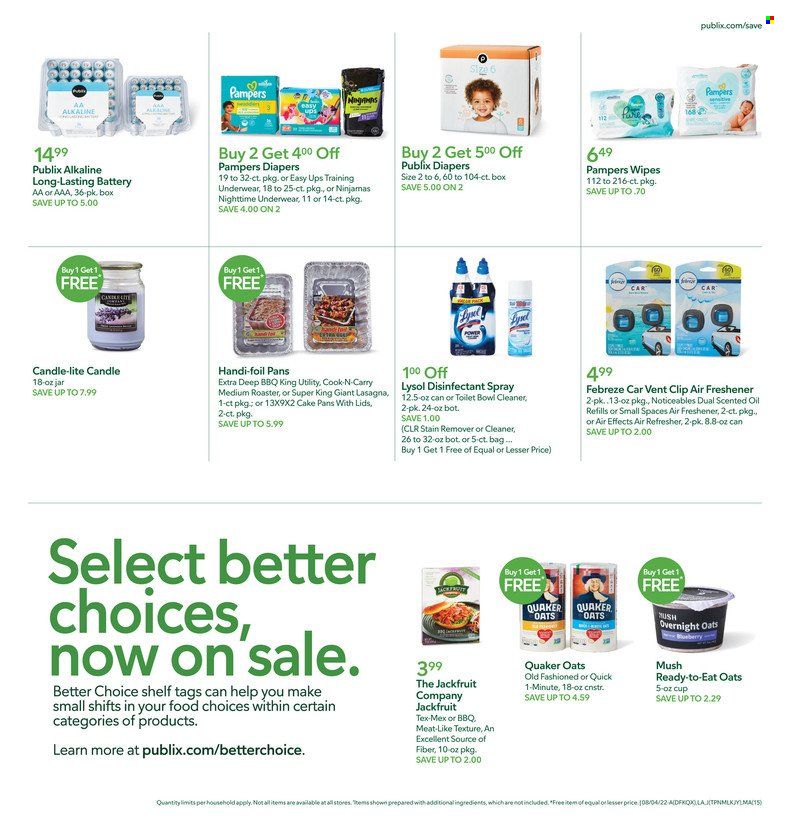Publix (AL, FL, GA, NC, SC, TN) Weekly Ad Flyer Specials August 4 to August 10, 2022