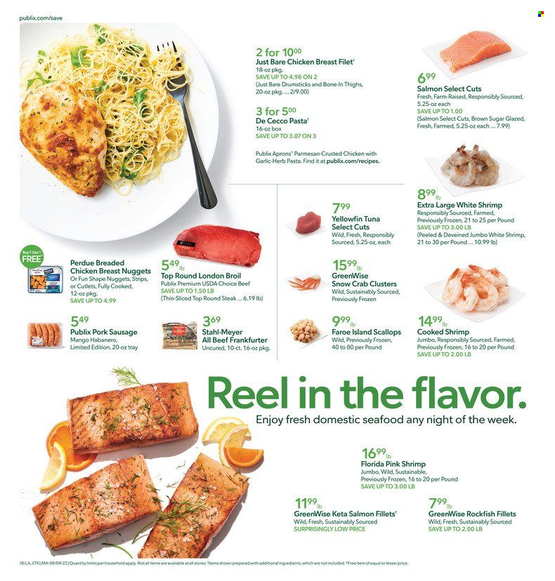 Publix (AL, FL, GA, NC, SC, TN) Weekly Ad Flyer Specials August 4 to August 10, 2022