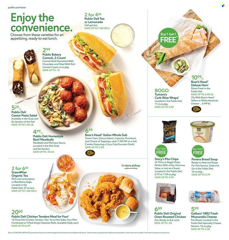 Publix (AL, FL, GA, NC, SC, TN) Weekly Ad Flyer Specials August 4 to August 10, 2022