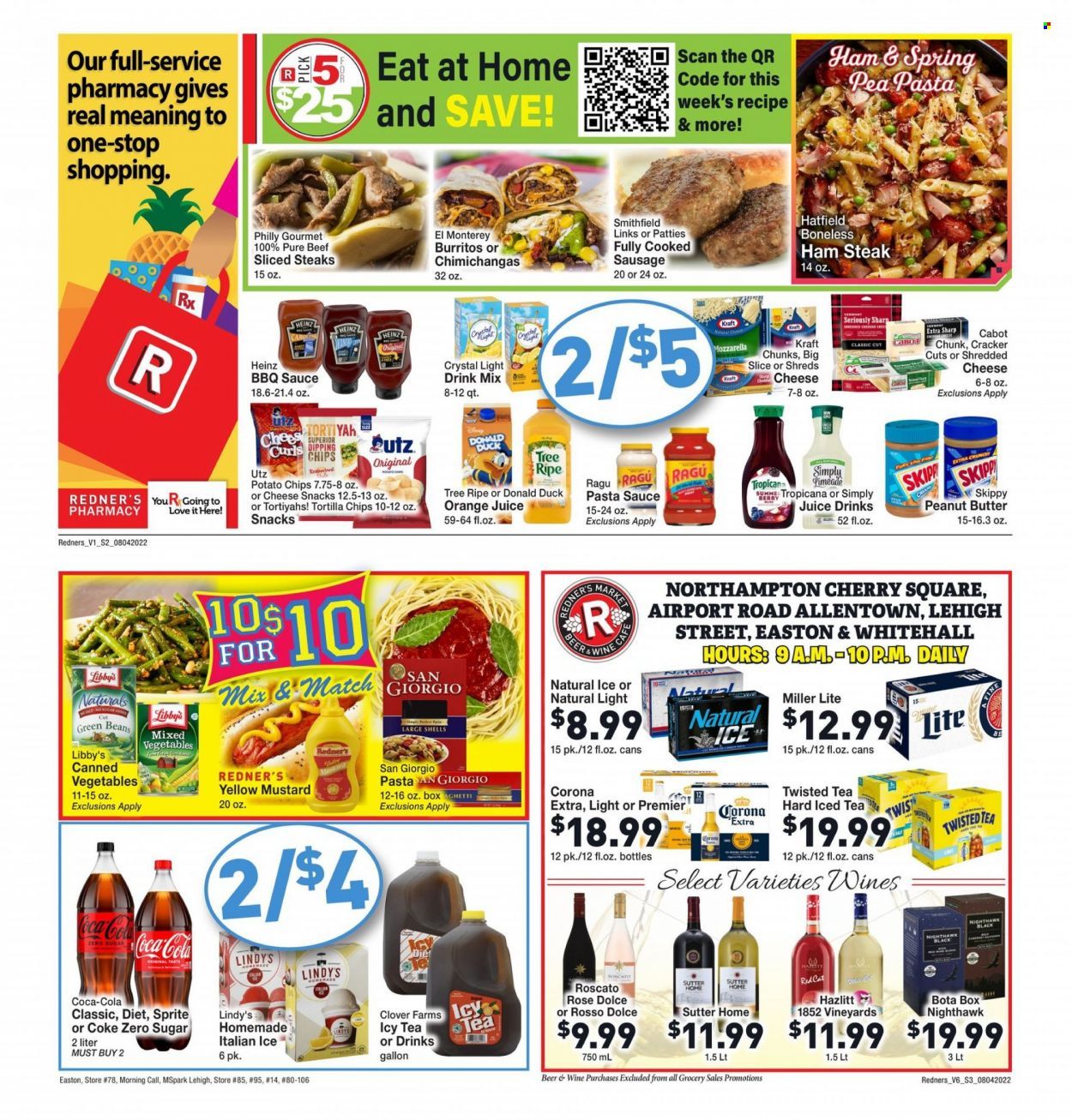 Redner's Markets (DE, MD, PA) Weekly Ad Flyer August 4 to August 11