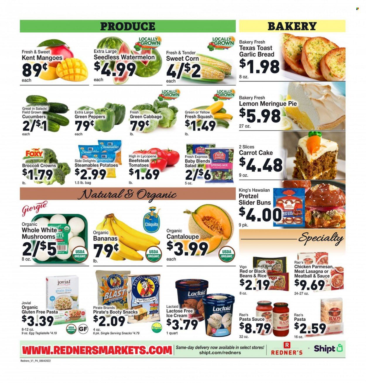 Redner's Markets (DE, MD, PA) Weekly Ad Flyer August 4 to August 11