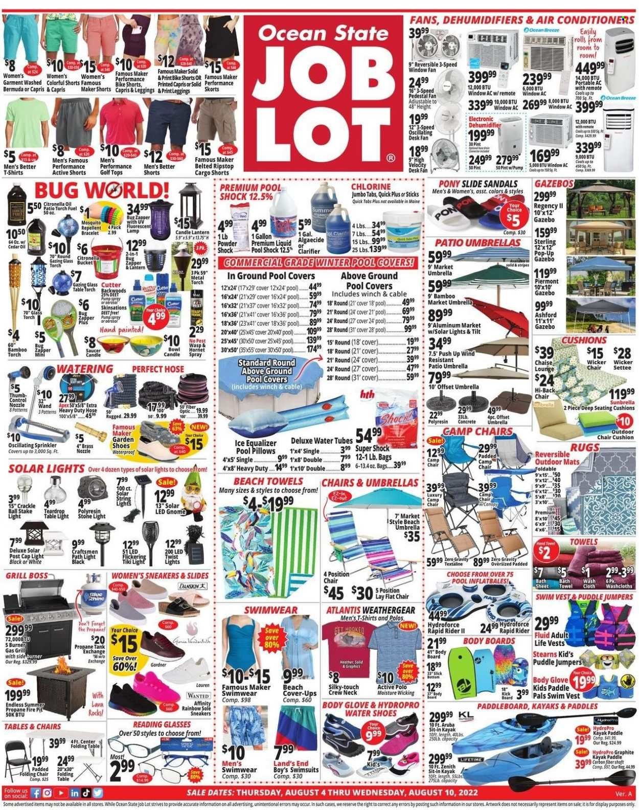 Ocean State Job Lot (CT, MA, ME, NH, NJ, NY, RI, VT) Weekly Ad Flyer Specials August 4 to August 10, 2022