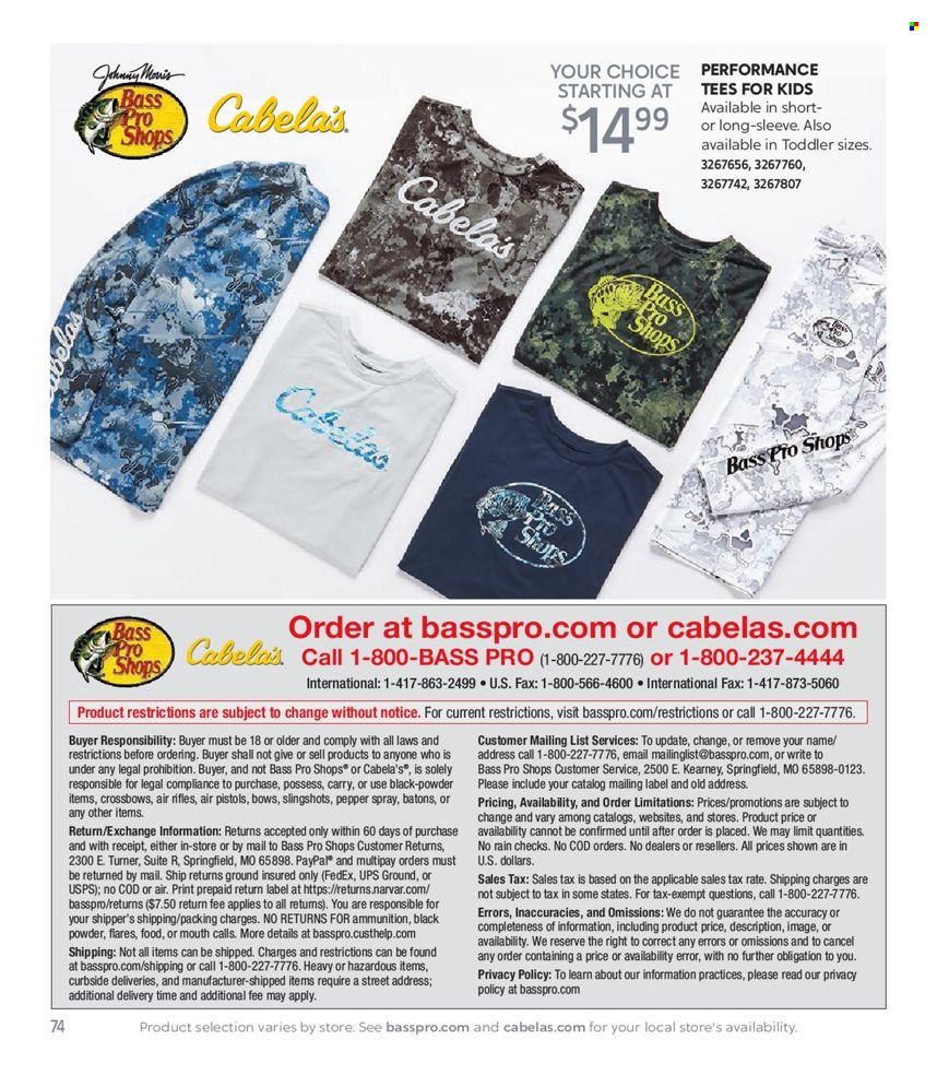 Cabela's Weekly Ad Flyer August 5 to August 12