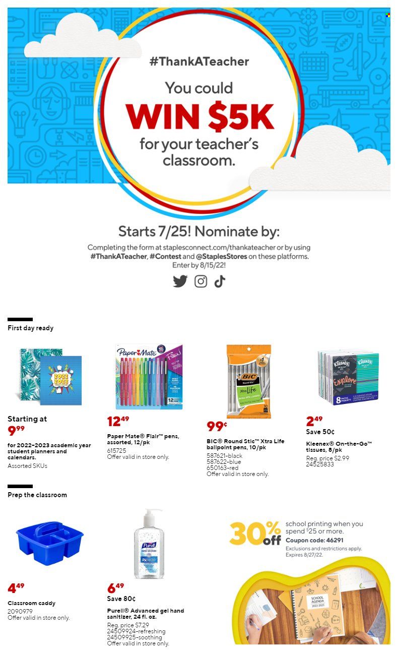 Staples Weekly Ad Flyer Specials August 7 to August 13, 2022
