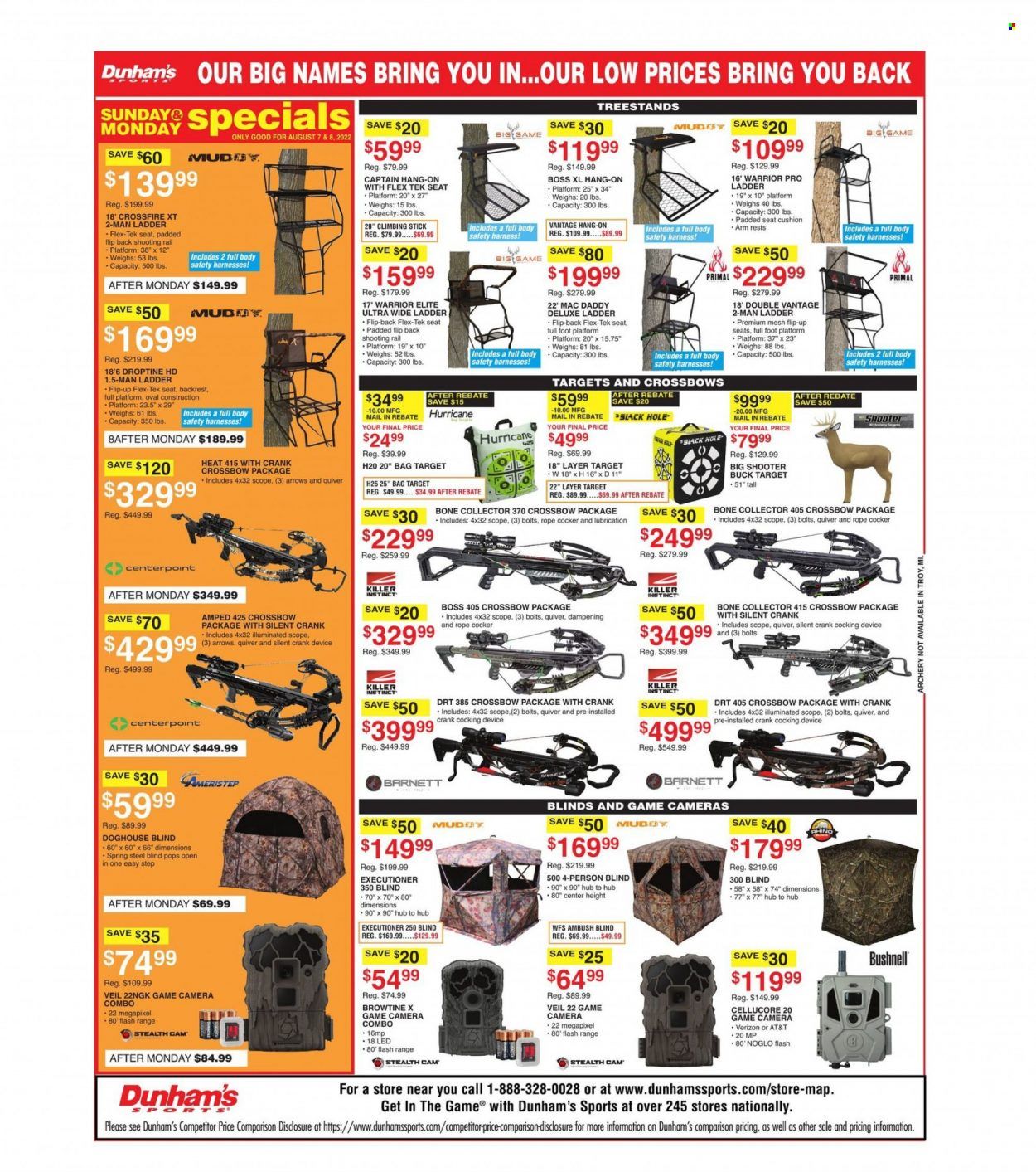 Dunham's Sports Weekly Ad Flyer Specials August 6 to August 11, 2022