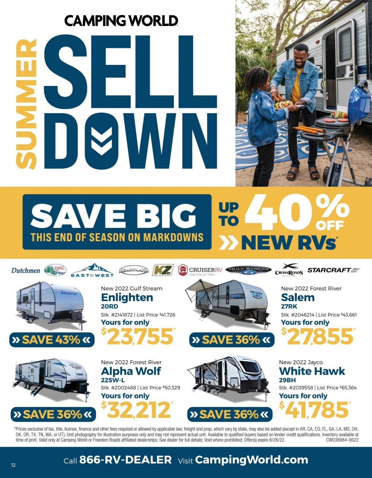 Gander RV & Outdoors Weekly Ad Flyer Specials August 4 to August 28, 2022