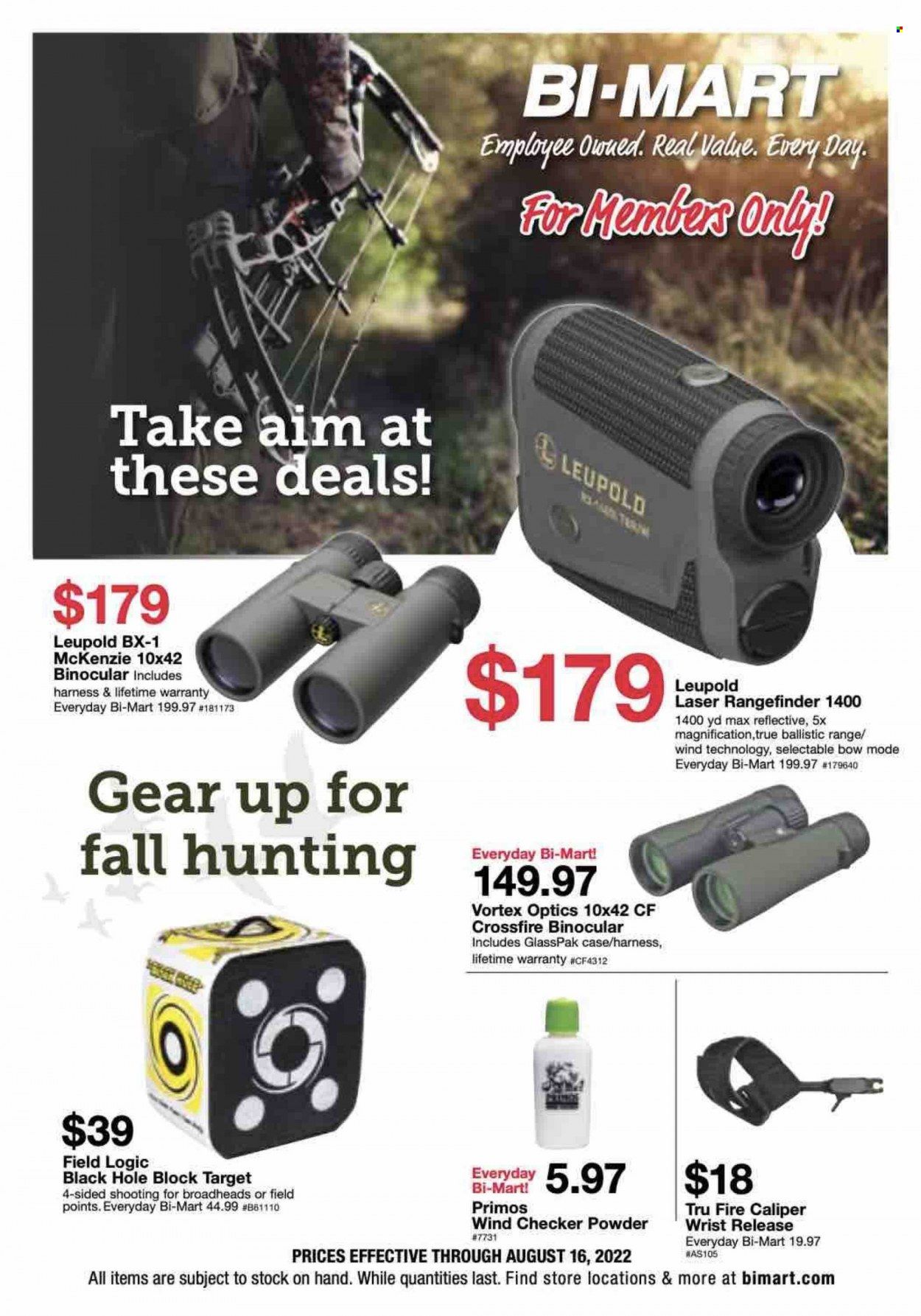 Bi-Mart (ID, OR, WA) Weekly Ad Flyer Specials August 5 to August 16, 2022