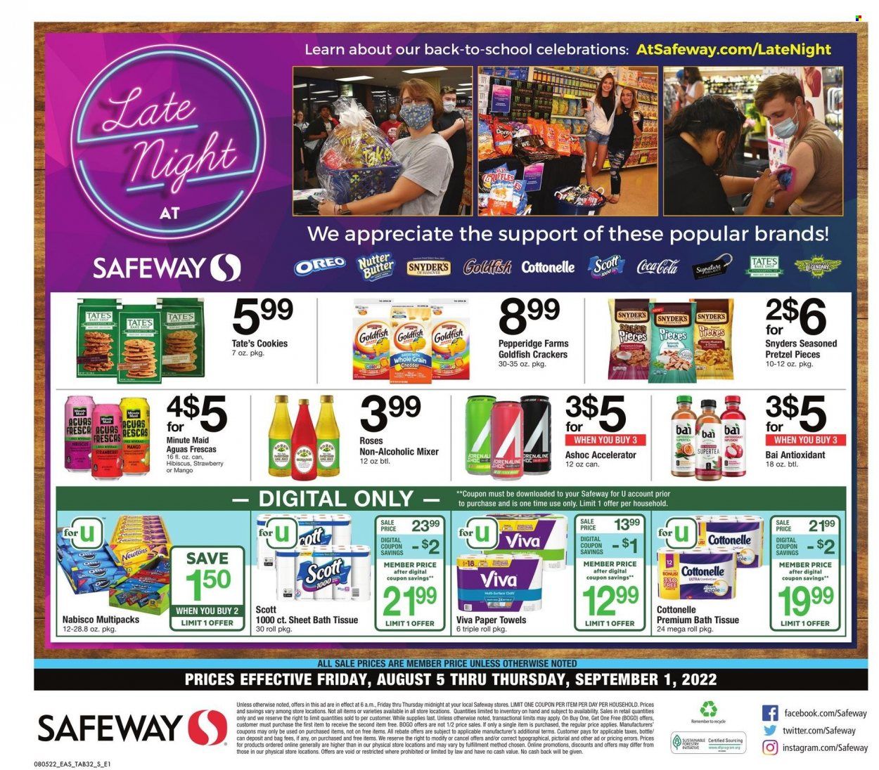 Safeway (MD, VA) Weekly Ad Flyer Specials August 5 to September 1, 2022