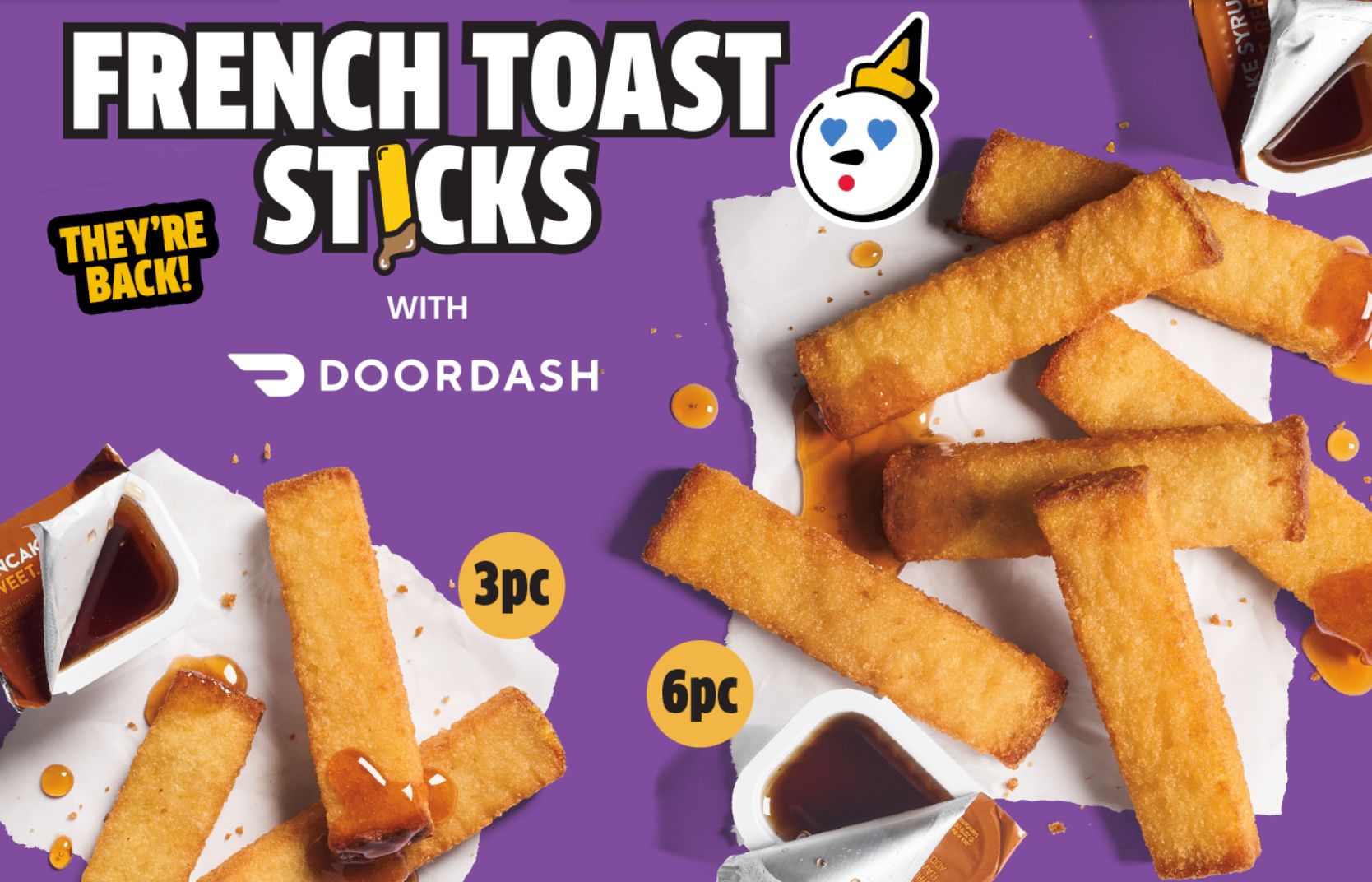 Jack In The Box Brings Back French Toast Sticks with DoorDash Through to August 10 Jack In The Box Brings Back French Toast Sticks with DoorDash Through to August 10