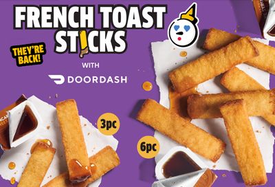 Jack In The Box Brings Back French Toast Sticks with DoorDash Through to August 10