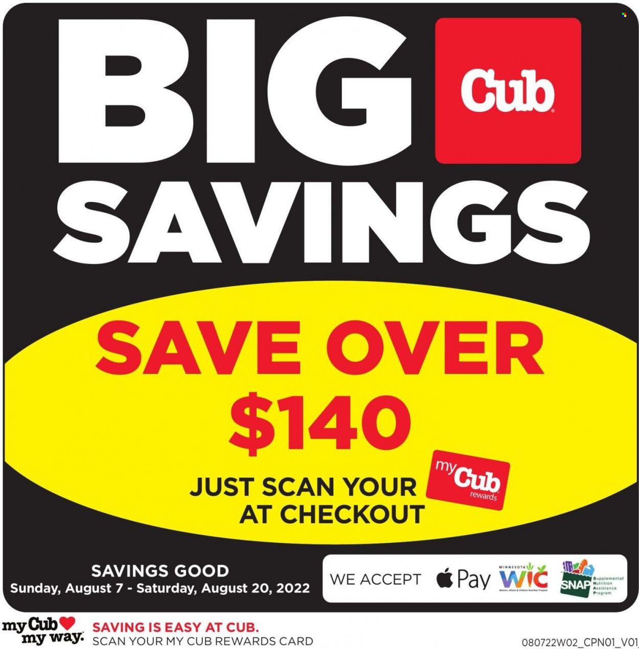 Cub Foods (MN) Weekly Ad Flyer Specials August 7 to August 20, 2022