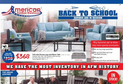 American Furniture Warehouse (AZ, CO, TX) Weekly Ad Flyer Specials August 7 to August 13, 2022