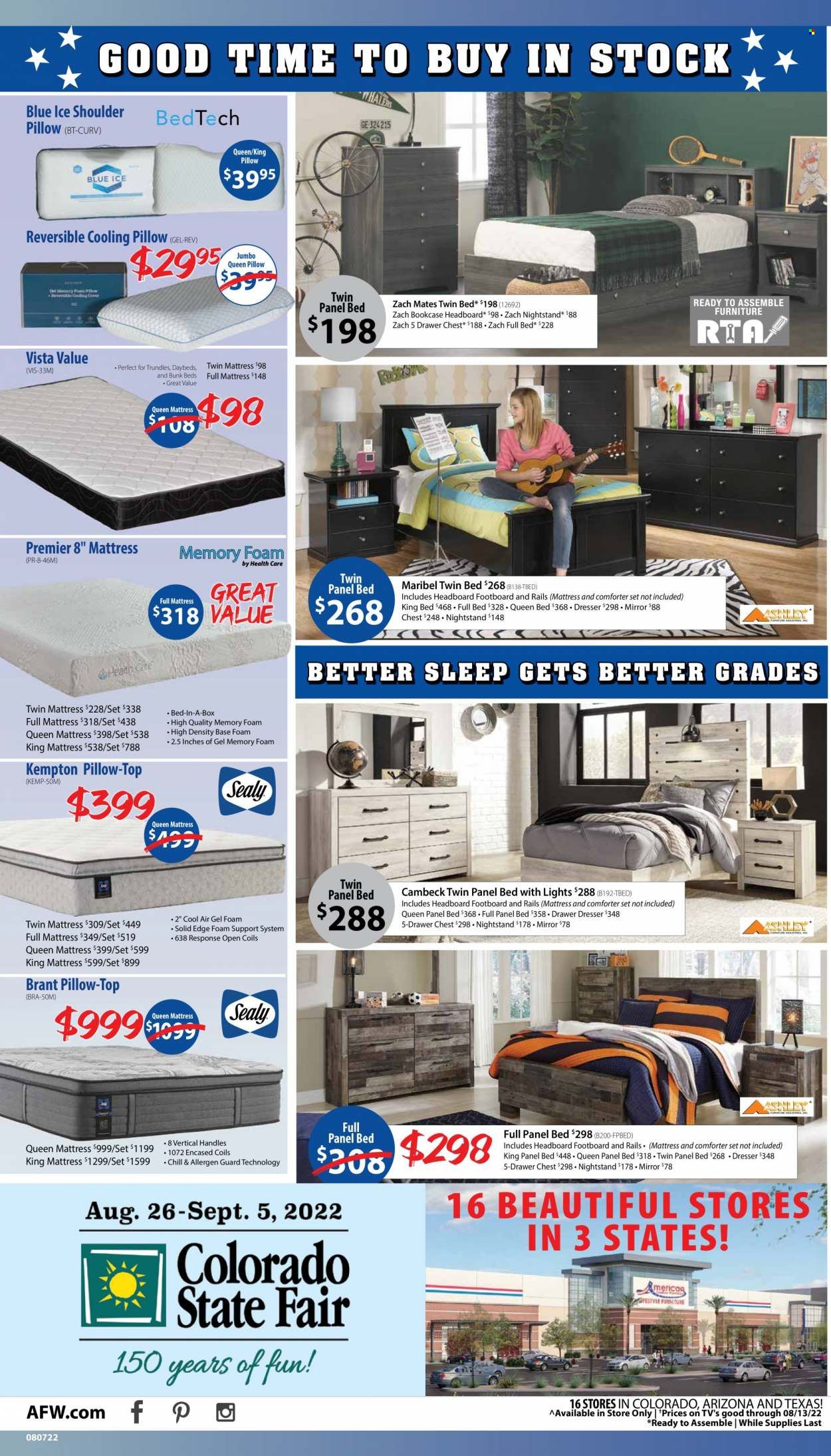 American Furniture Warehouse (AZ, CO, TX) Weekly Ad Flyer Specials August 7 to August 13, 2022