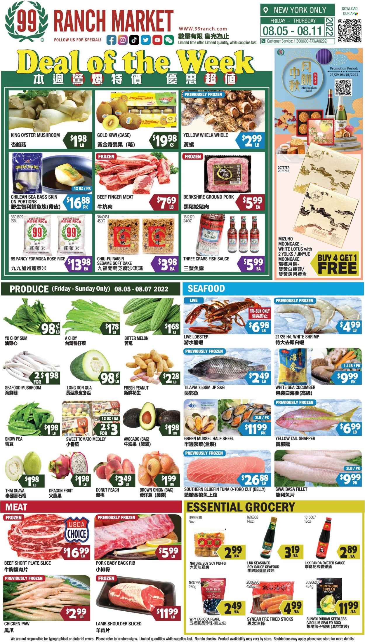 99 Ranch Market (15) Weekly Ad Flyer Specials August 5 to August 11
