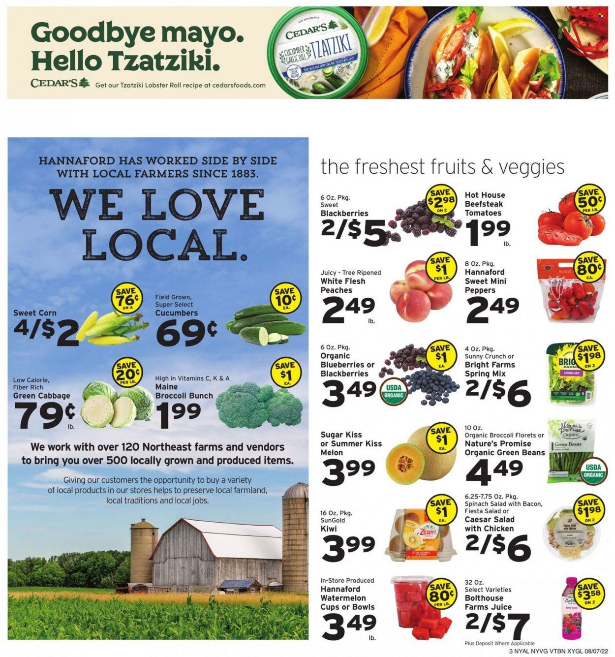 Hannaford (NY) Weekly Ad Flyer Specials August 7 to August 13, 2022