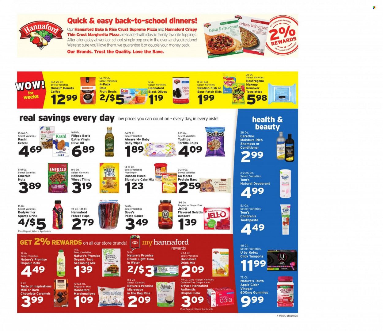 Hannaford (VT) Weekly Ad Flyer Specials August 7 to August 13, 2022