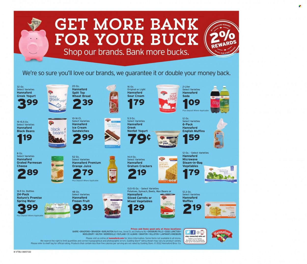 Hannaford (VT) Weekly Ad Flyer Specials August 7 to August 13, 2022