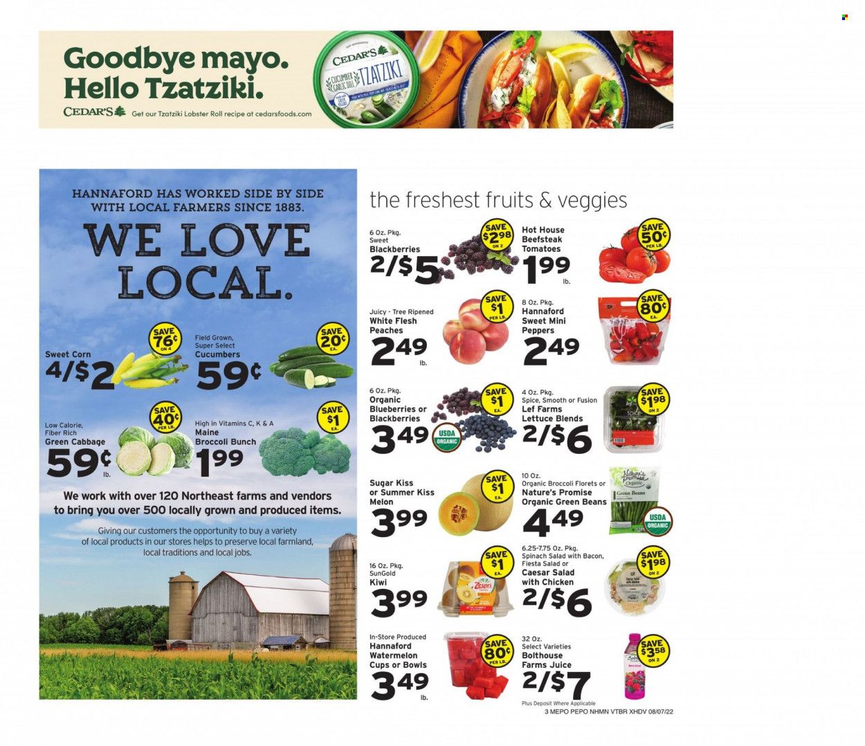 Hannaford (NH) Weekly Ad Flyer Specials August 7 to August 13, 2022