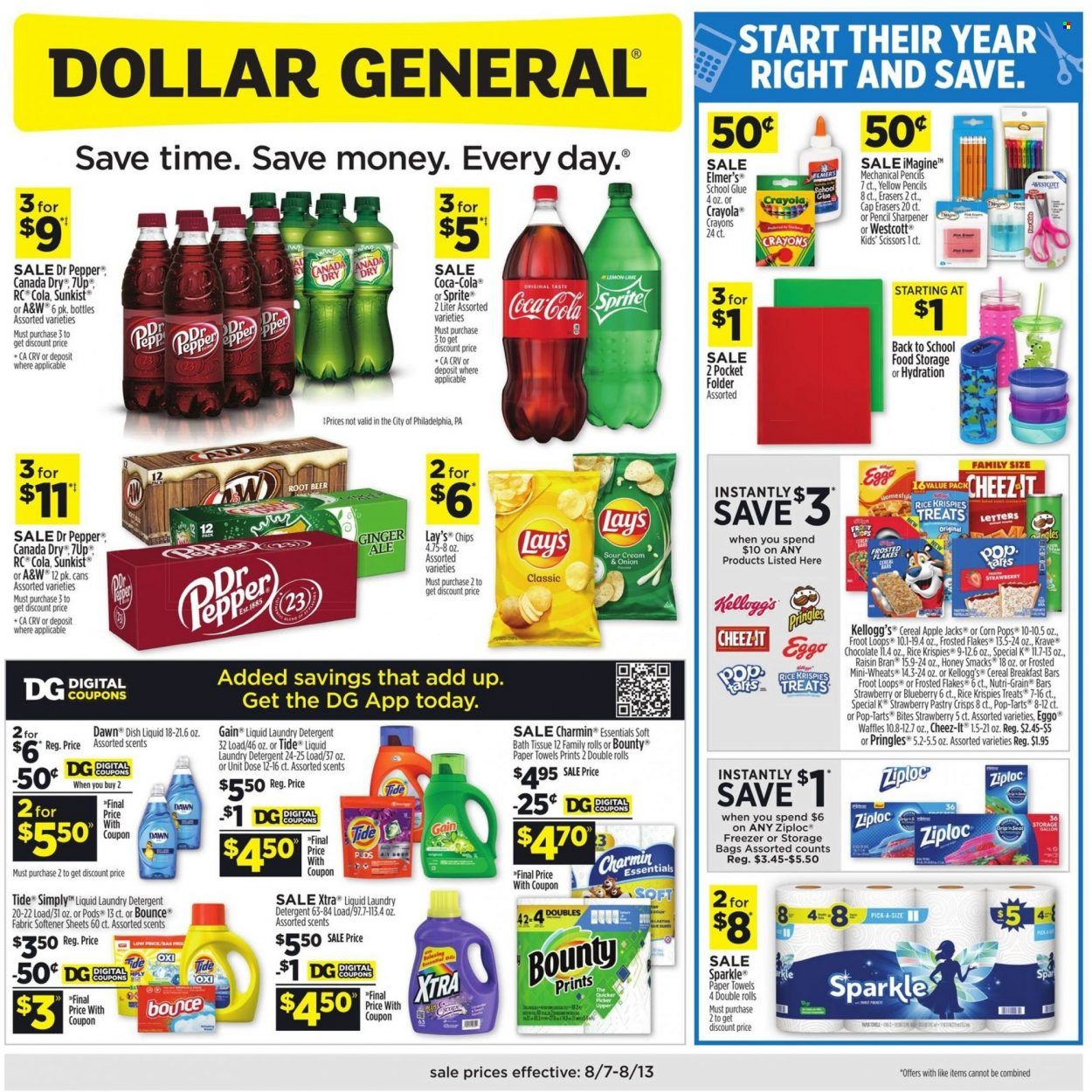Dollar General (IA, IL, LA, MI, MN, NJ, OH, OK, PA) Weekly Ad Flyer Specials August 7 to August 13, 2022