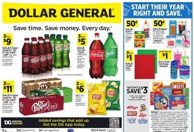 Dollar General (IA, IL, LA, MI, MN, NJ, OH, OK, PA) Weekly Ad Flyer Specials August 7 to August 13, 2022