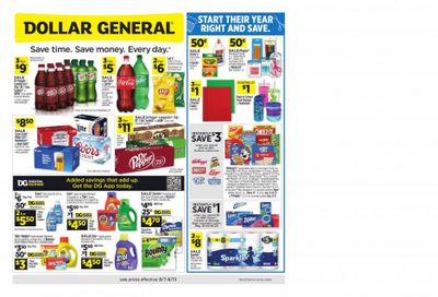 Dollar General (TN) Weekly Ad Flyer Specials August 7 to August 13, 2022