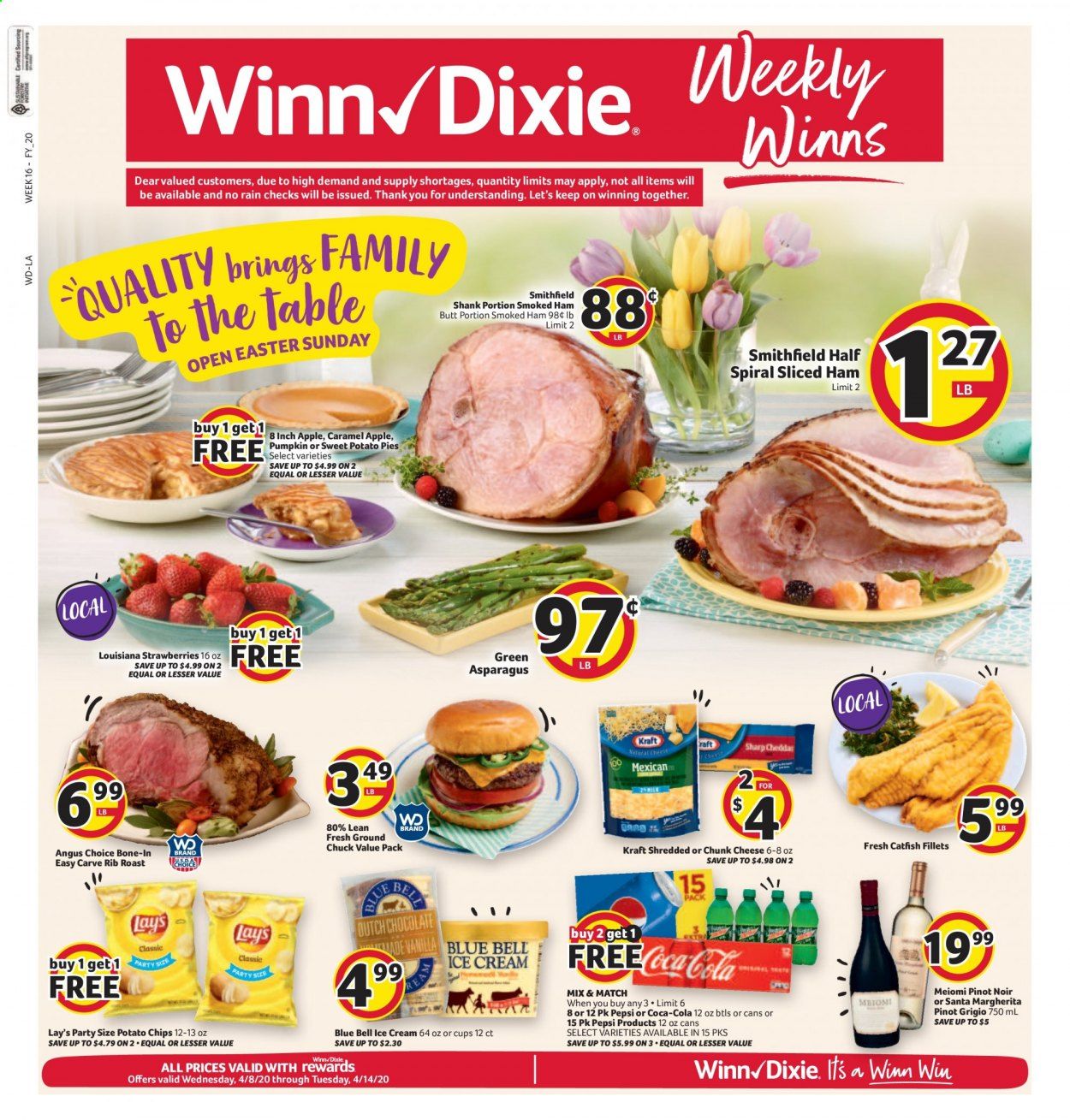 Winn Dixie Weekly Ad & Flyer April 8 to 14