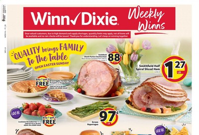 Winn Dixie Weekly Ad & Flyer April 8 to 14