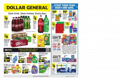 Dollar General Weekly Ad Flyer Specials August 7 to August 13, 2022