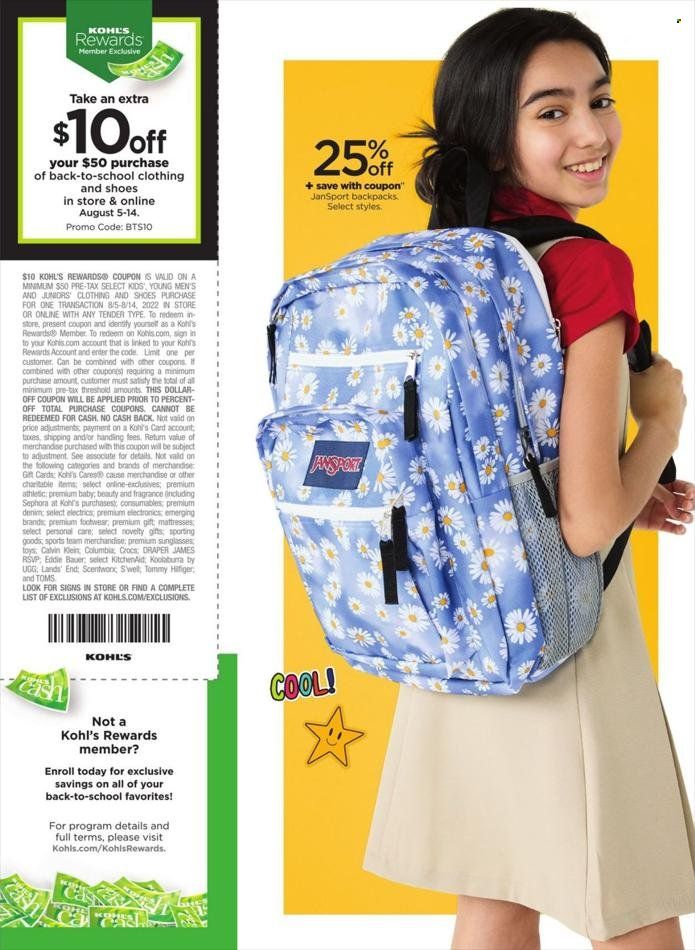 Kohl's Weekly Ad Flyer Specials August 5 to August 14, 2022