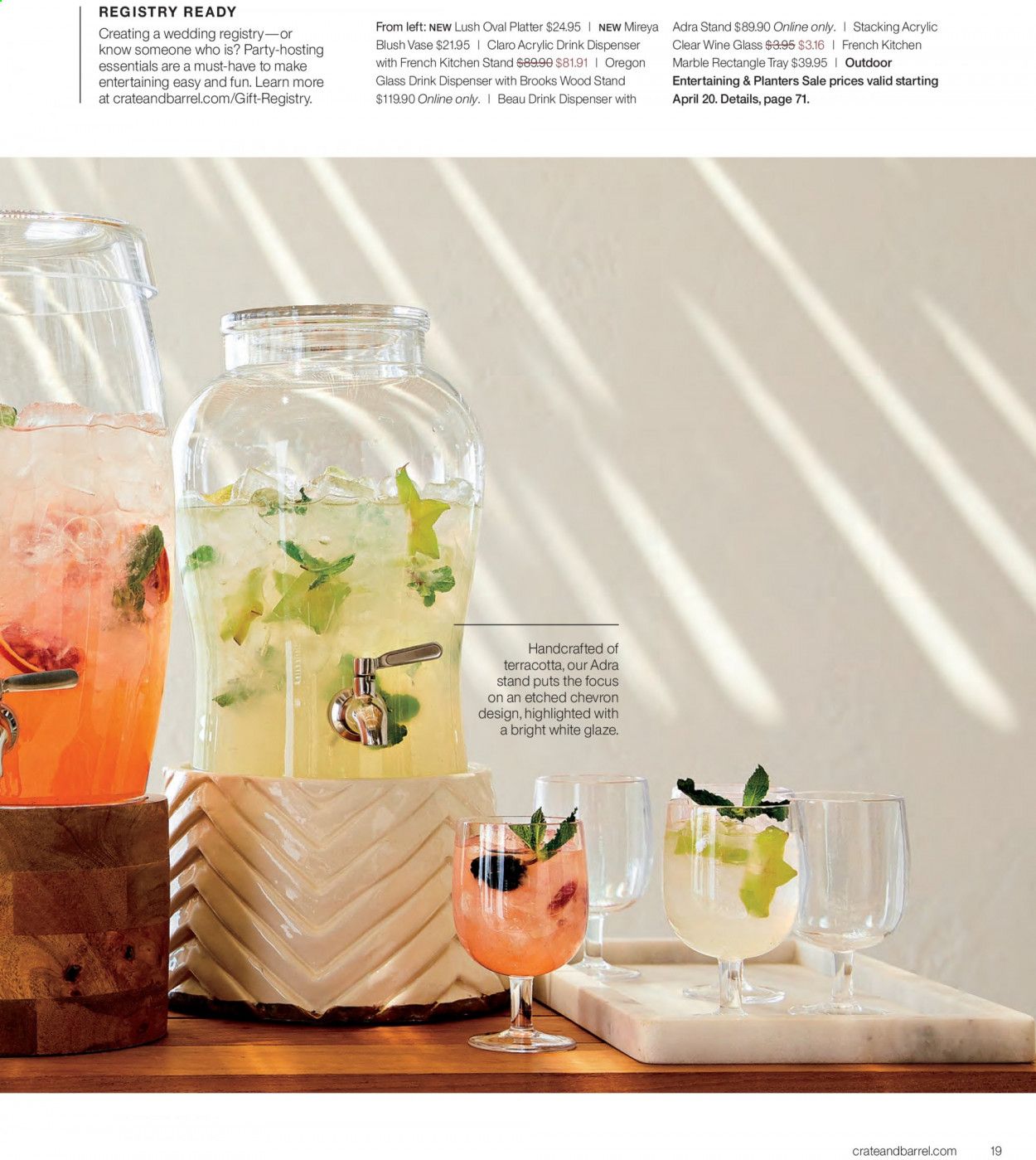 Crate & Barrel Weekly Ad & Flyer April 1 to 30