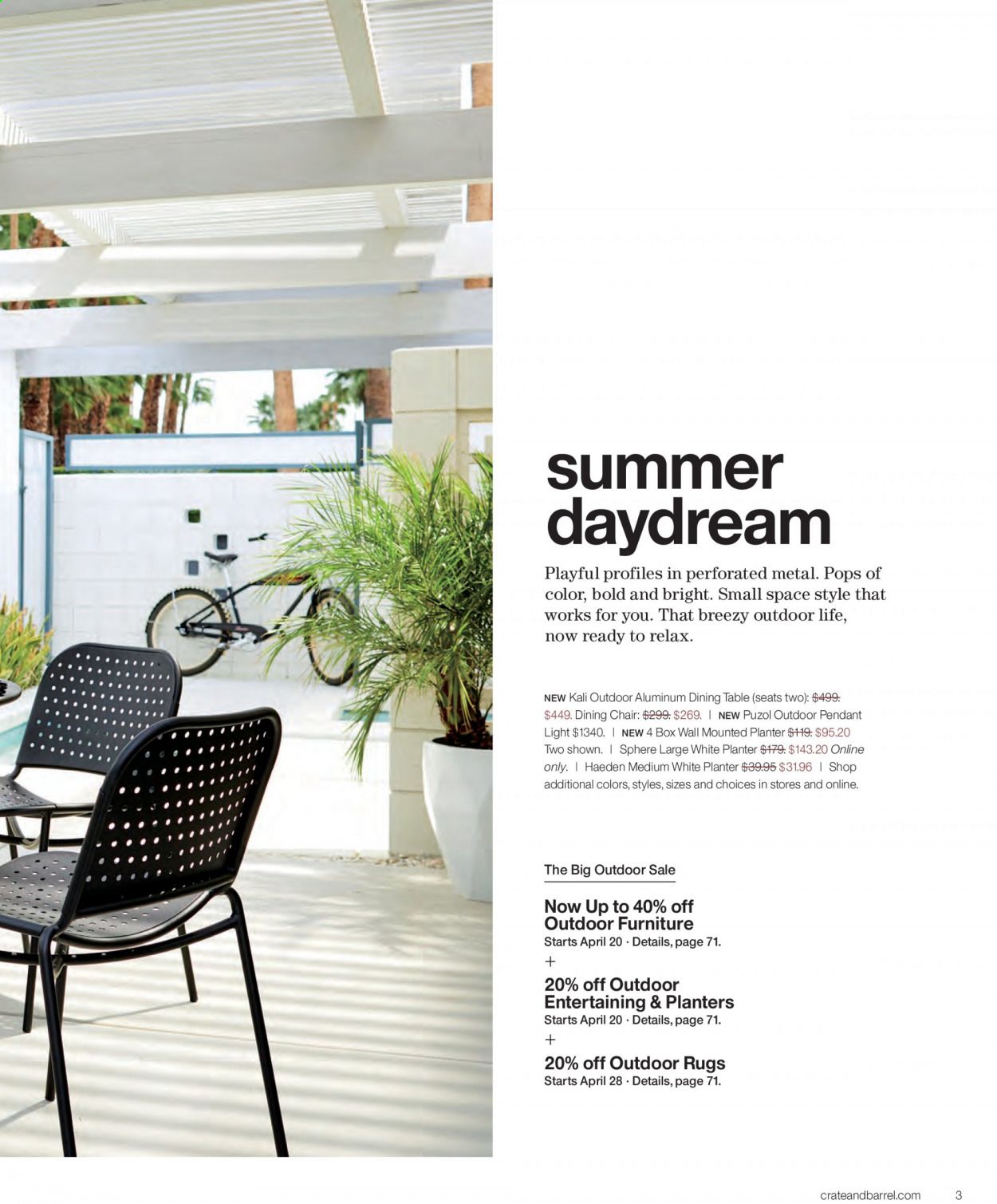 Crate & Barrel Weekly Ad & Flyer April 1 to 30