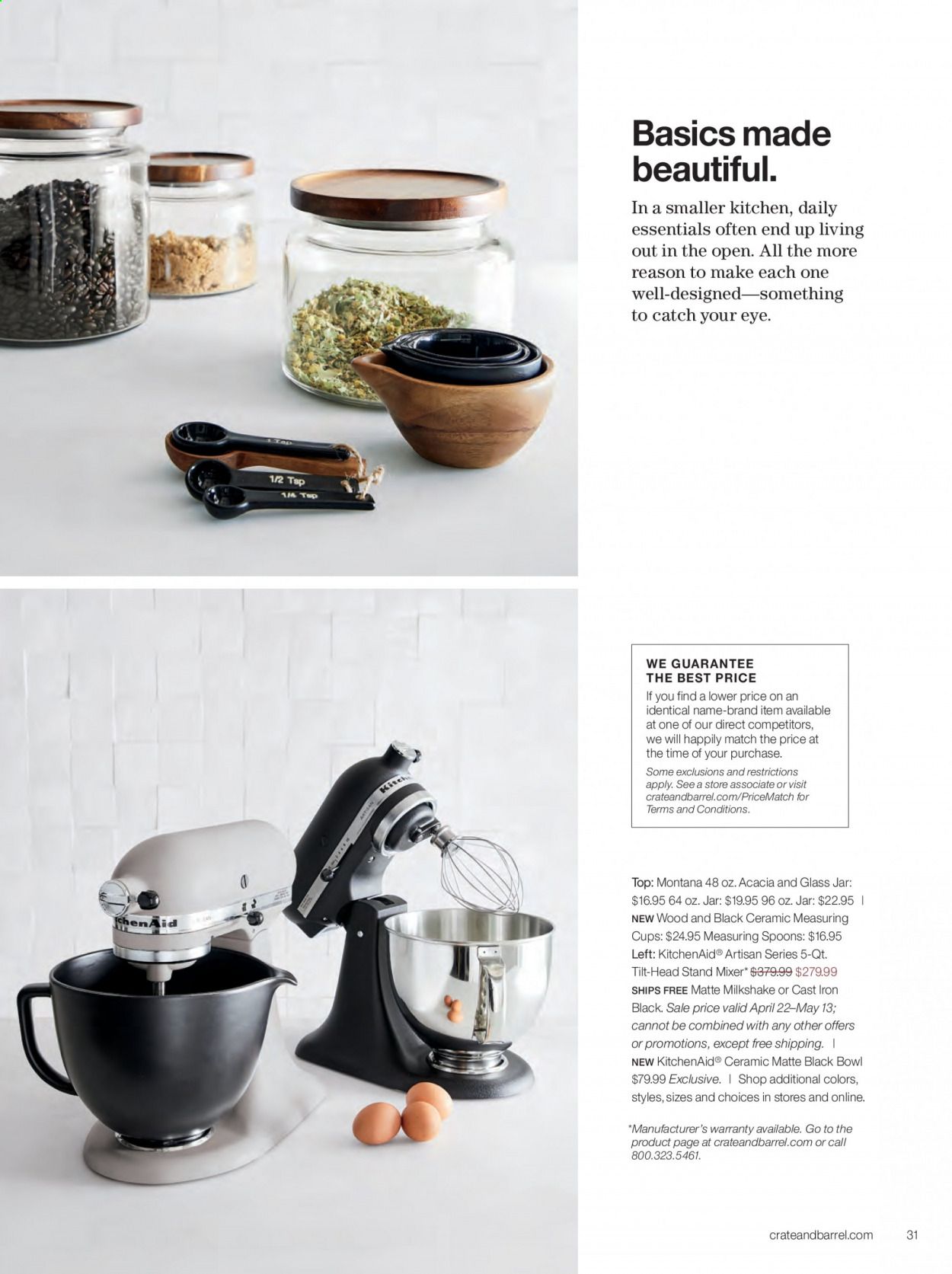 Crate & Barrel Weekly Ad & Flyer April 1 to 30