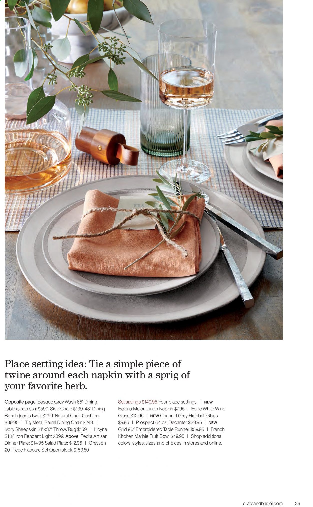 Crate & Barrel Weekly Ad & Flyer April 1 to 30