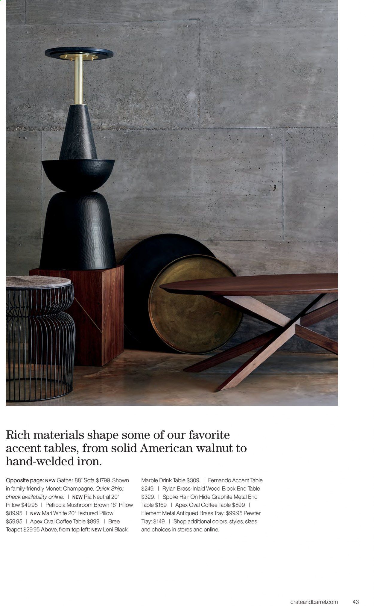 Crate & Barrel Weekly Ad & Flyer April 1 to 30