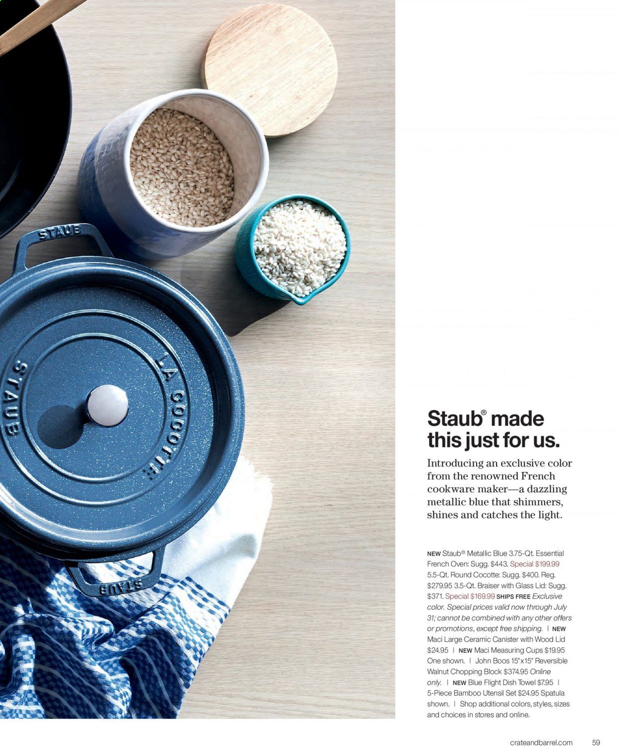 Crate & Barrel Weekly Ad & Flyer April 1 to 30