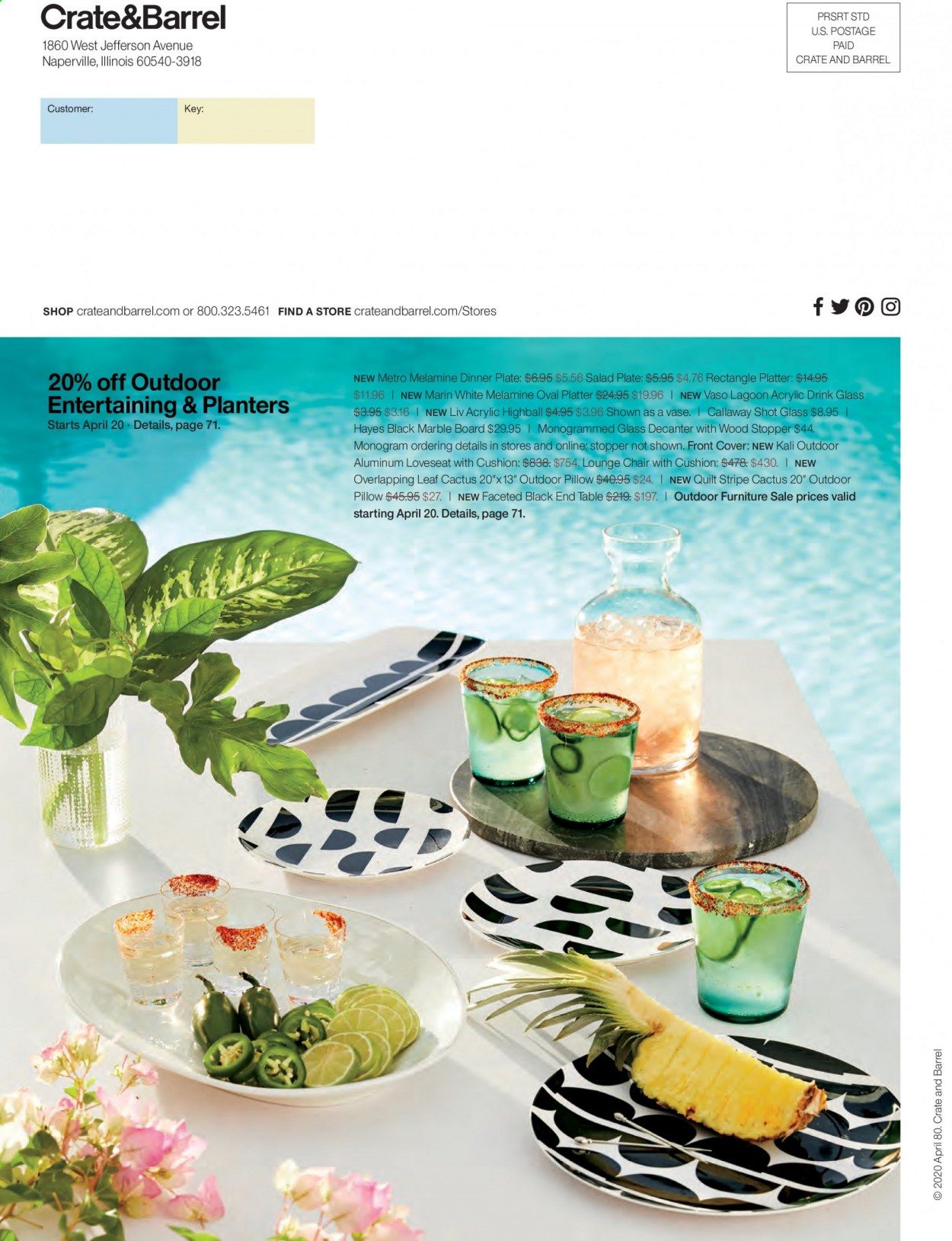 Crate & Barrel Weekly Ad & Flyer April 1 to 30